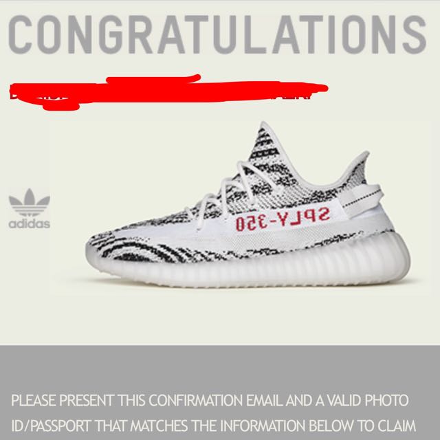 Adidas YEEZY SPLY 350 V2 Boost Zebra UV Light Men Women