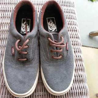 Vans Leather/suede Grey New Size 6'5