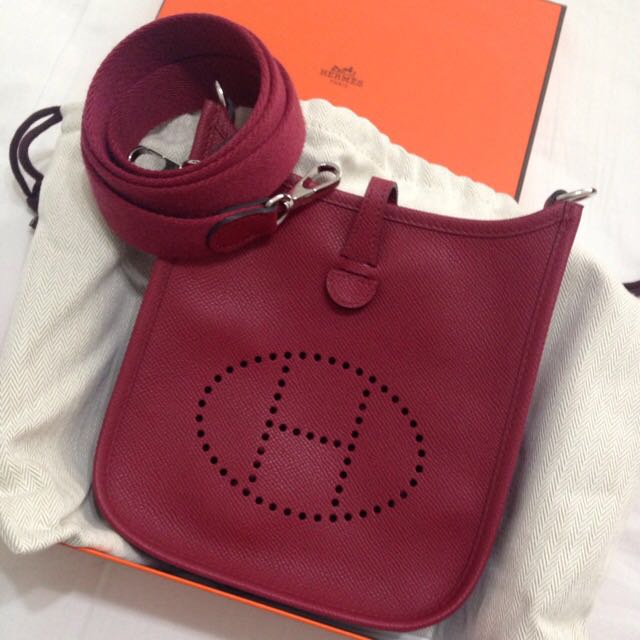 hermes evelyne rouge grenat