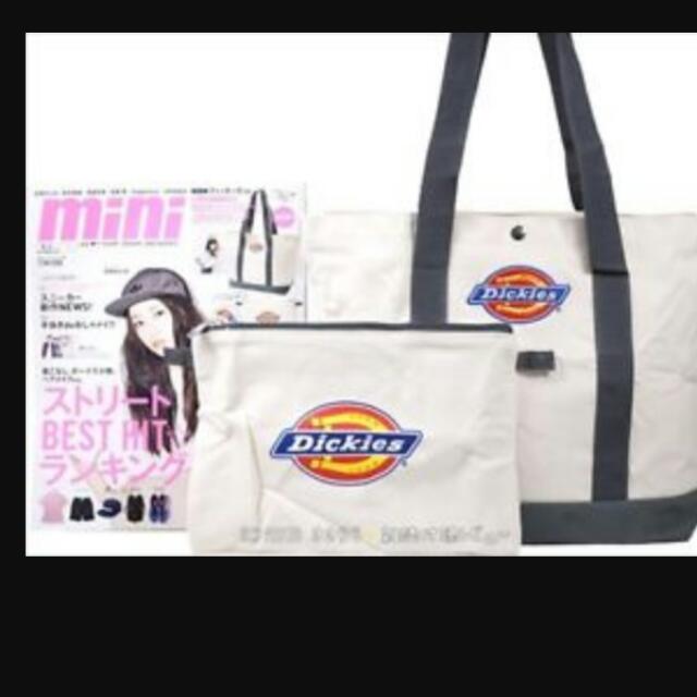 Dickies canvas 2 in 1 Tote bag with pouch Japan limited, Women's