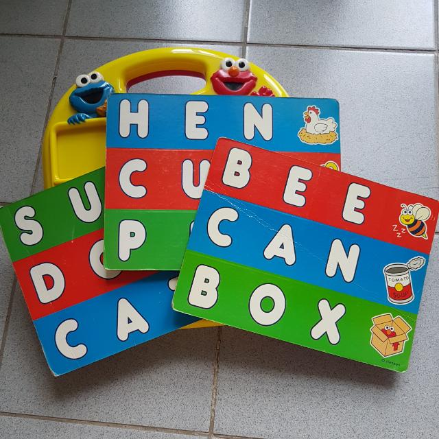 FISHER PRICE SESAME STREET ABC DESK, Elmo, Cookie Monster, Toys Kids