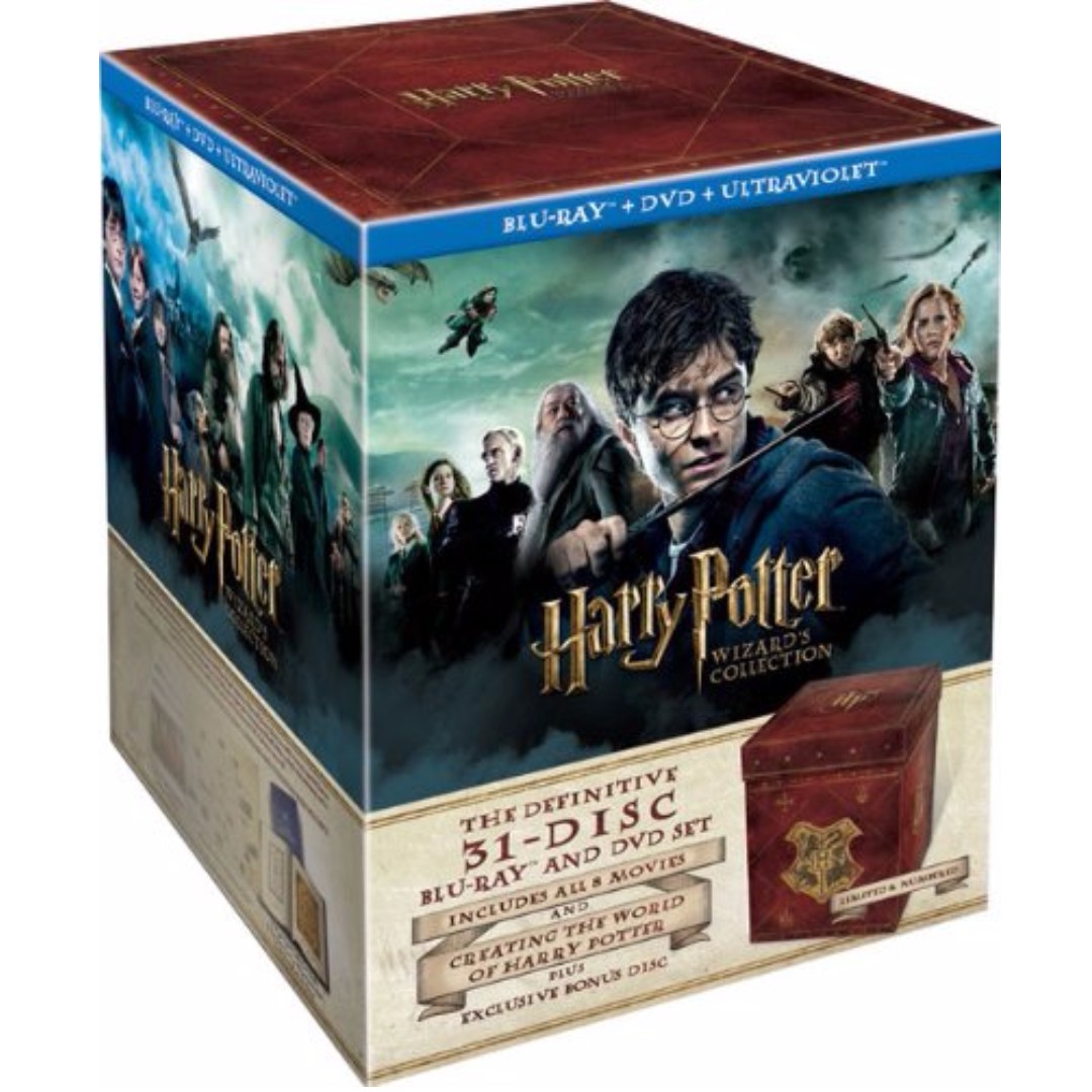Harry Potter Wizard's Collection Blu Ray Box Set 哈利波特系列電影