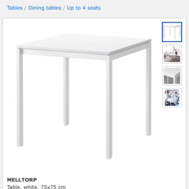 Ikea Melltorp White Table Furniture Tables Chairs On Carousell