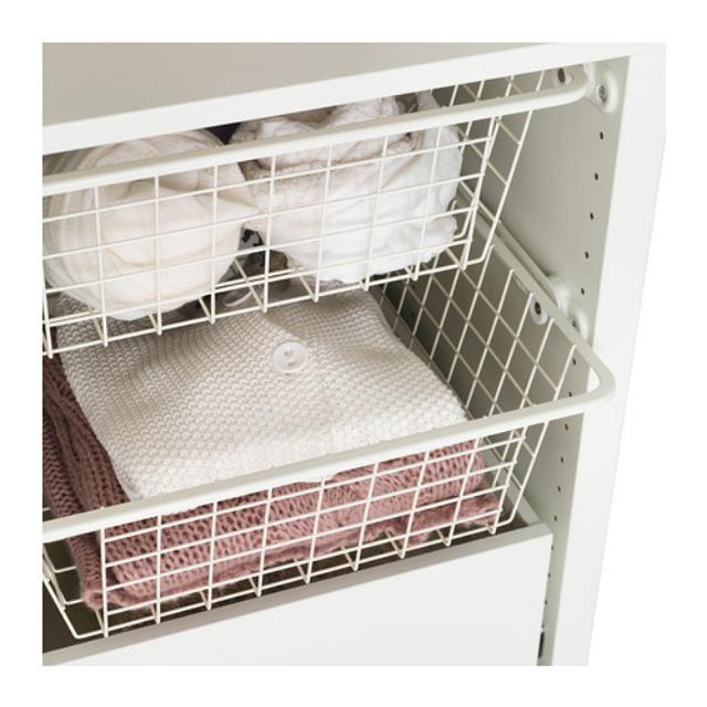 Ikea Multi Shelved Wire Baskets Suitable To Keep In Big Wardrobes Or As