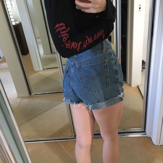 levis vintage high waisted shorts