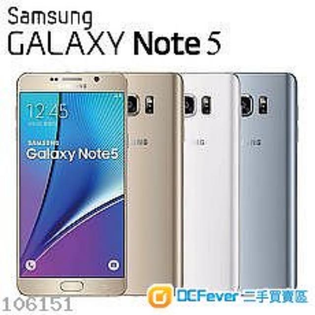 三星note5 雙卡港版中港4g八核心4gb Ram 2k顯示屏 手提電話 手機 Android 安卓手機 Samsung 三星 Carousell