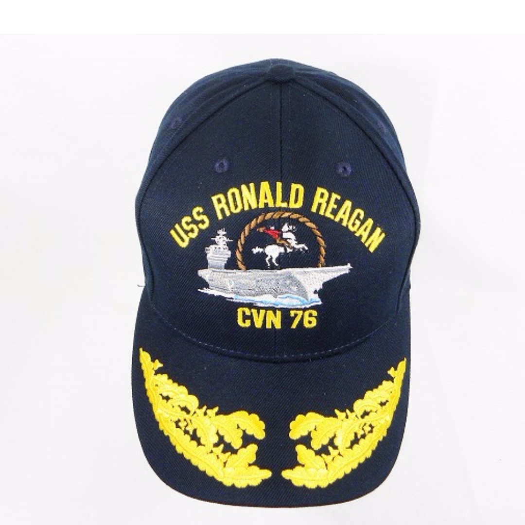 Original Embroidered Uss ronald reagan cvn-76 cowboy made in USA hat cap