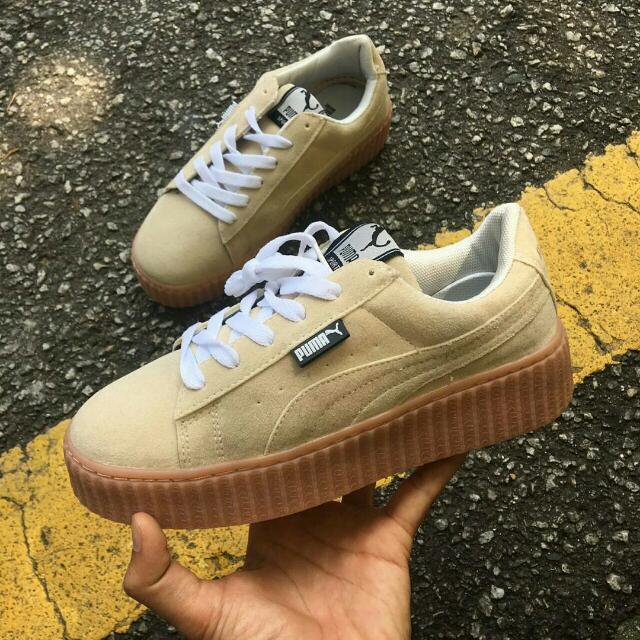puma creepers creme