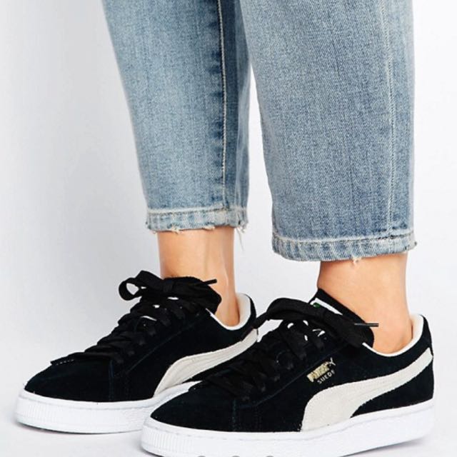 puma suede classic women's outfits