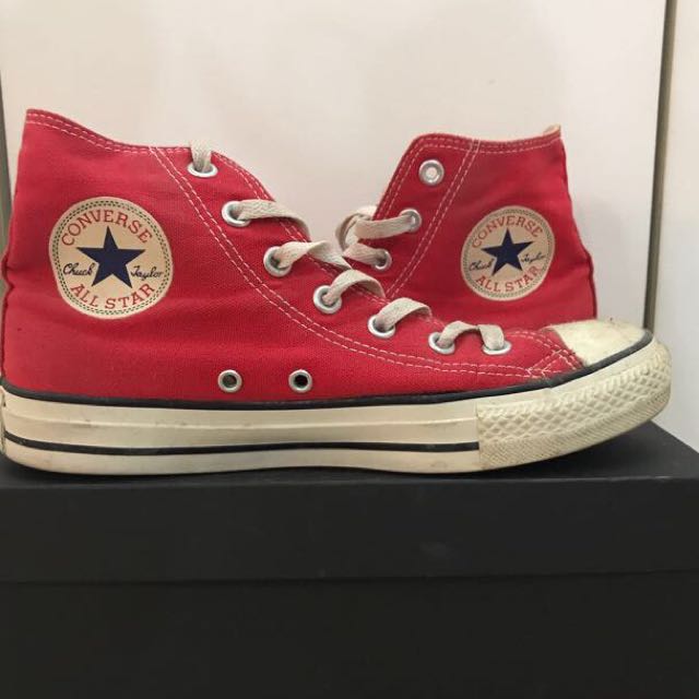 womens red converse sneakers