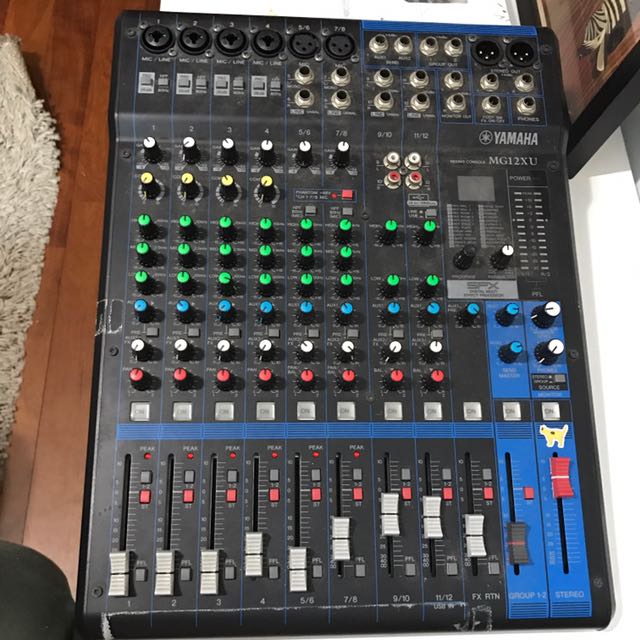Yamaha Mg12xu 12 Input Channel Analog 4 Bus Mixer With Effects Music Media Music Instruments On Carousell