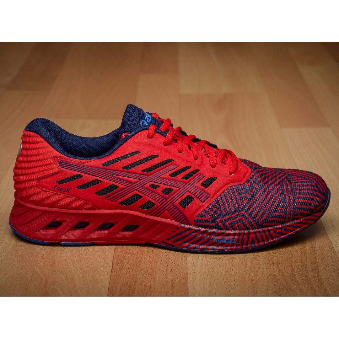 asics fuzex red