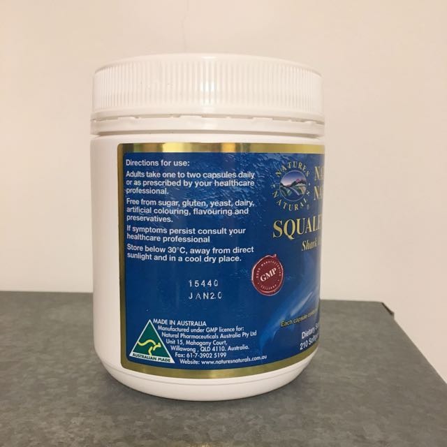 BN Squalene Shark Liver Oil 1000mg 210 Softgel Capsules on Carousell