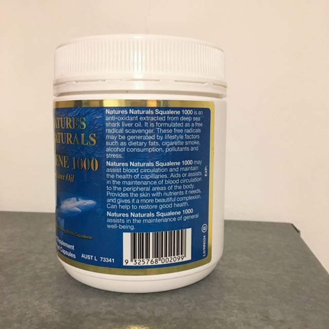 BN Squalene Shark Liver Oil 1000mg 210 Softgel Capsules on Carousell