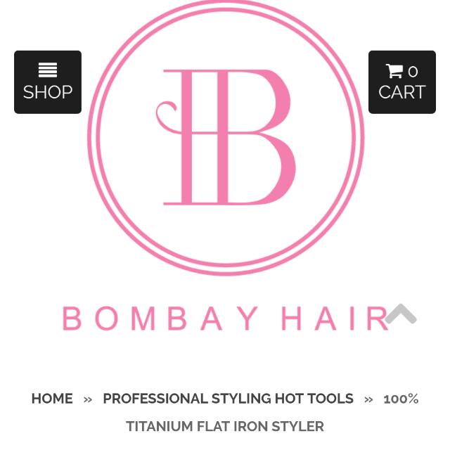Bombay Hair 100 TITANIUM FLAT IRON STYLER Beauty Personal