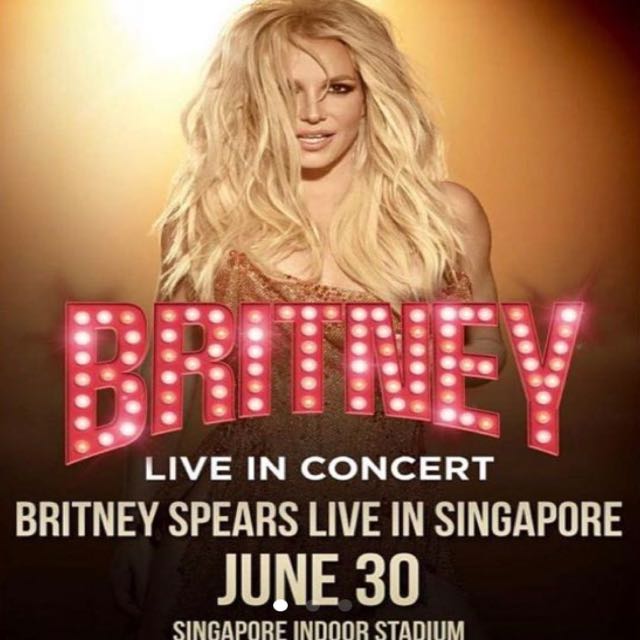 Britney Singapore Concert Tickets, Tickets & Vouchers, Event Tickets on
