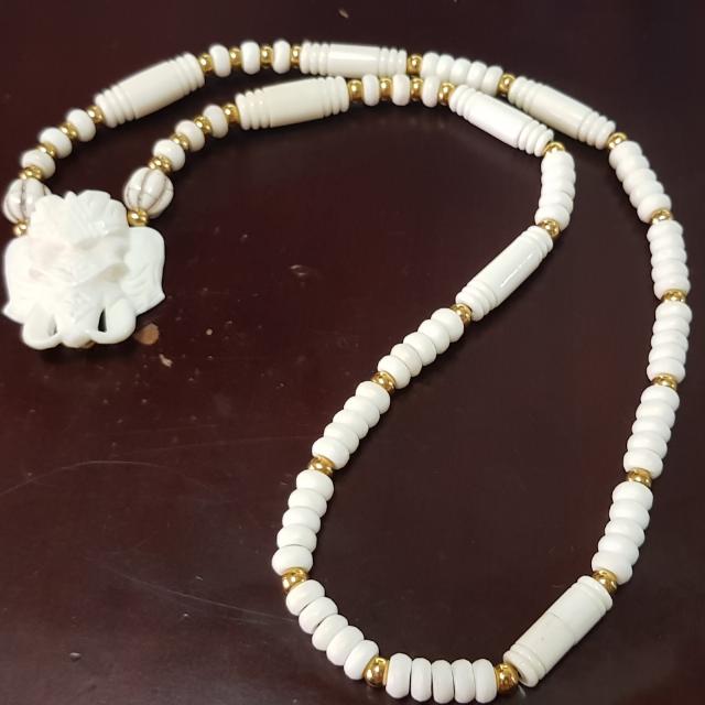 Elephant Head Necklace Ivory Material For Thai Amulet Vintage Collectibles Religious Items On Carousell