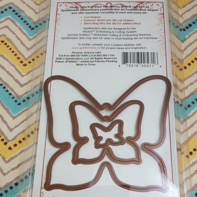 Spellbinders Shapeabilities Nested Butterfly (Category: Craft Supplies & Tools) located in Petaling Jaya. Submitted by hbuns (Listing ID 113368167, Image 2). Description: Spellbinders Shapeabilities Nested Butterflies. 3 Dies. Use with most leading die press systems..