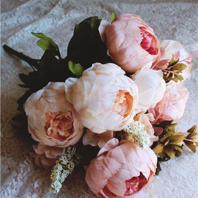 baby pink peonies