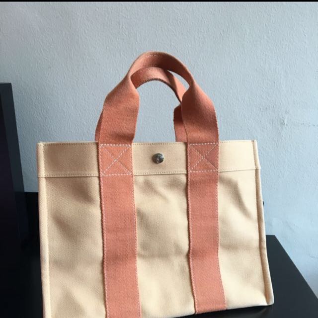 hermes orange tote bag