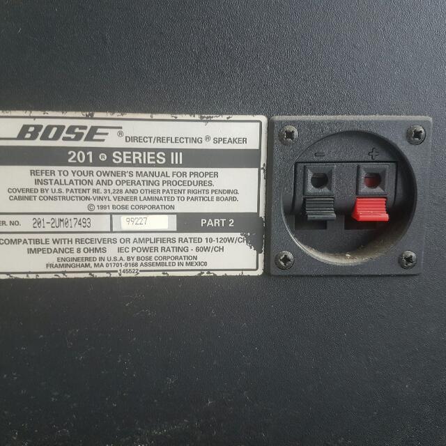 Bose 201 Series V Direct/Reflecting Loud Bookshelf Speakers, 43 OFF