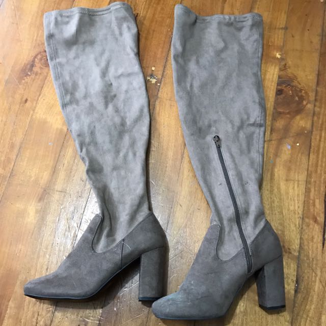 cotton on thigh high boots