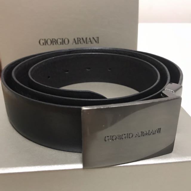 giorgio armani leather belt