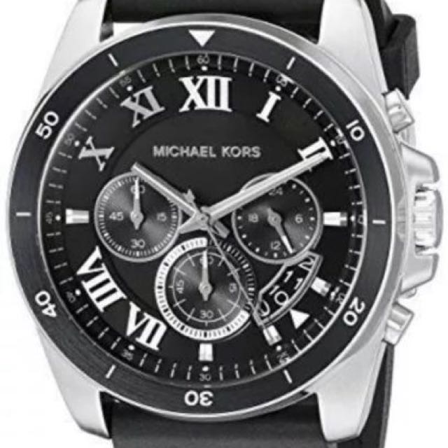 michael kors men's rubber watch