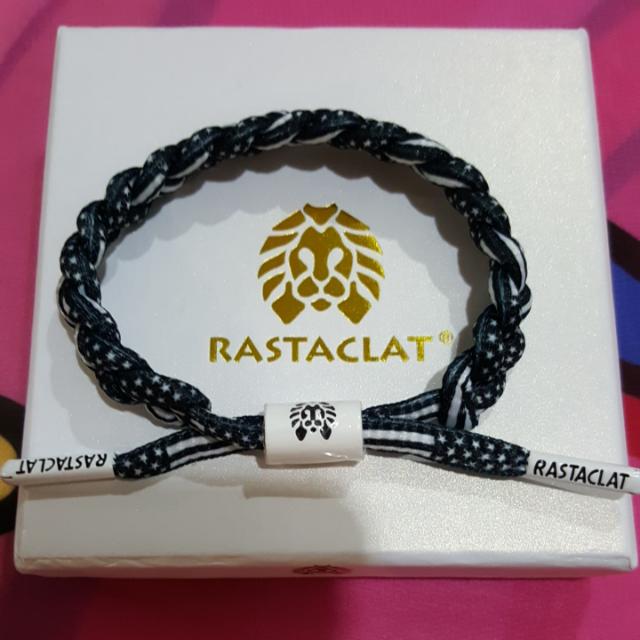 Rastaclat Stars Stripes U.S.A Bracelet Strap Black White