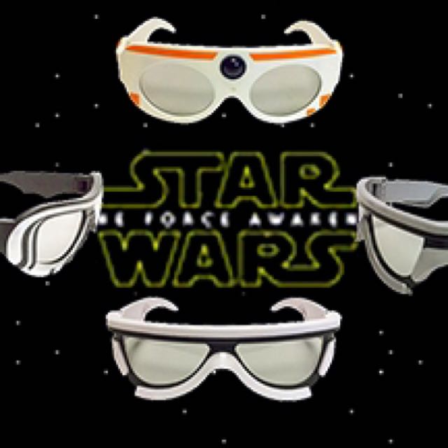 Star Wars The Force Awakens Set Of 4 Real D 3d Glasses Home