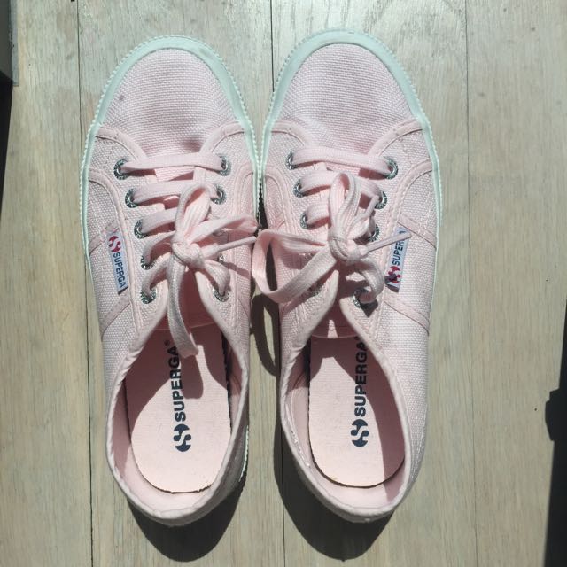Superga Women s Sneakers Flats Light Pink Shoes Women s Fashion Footwear Sneakers on Carousell