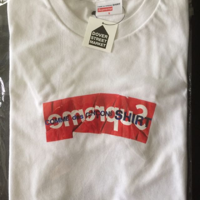 Supreme x Comme des Garcons CDG SHIRT Box Logo Tee 全新S號余文樂著