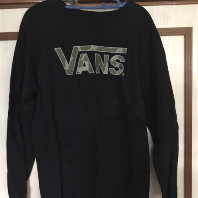 vans camo long sleeve