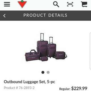 Outbound 5 piece luggage set