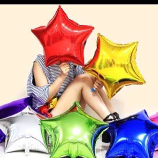 $5/3pcs Medium Star Balloon