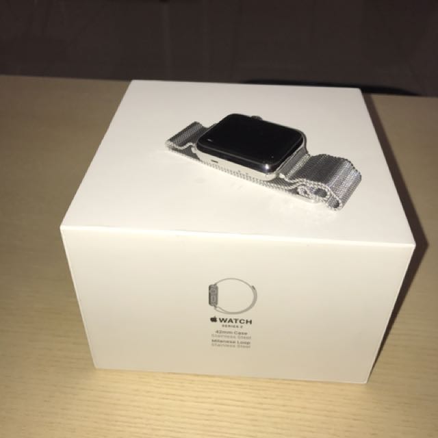 Apple Watch Series 2 42mm Mileanese Loop Stainless Steel Men S Fashion Watches On Carousell