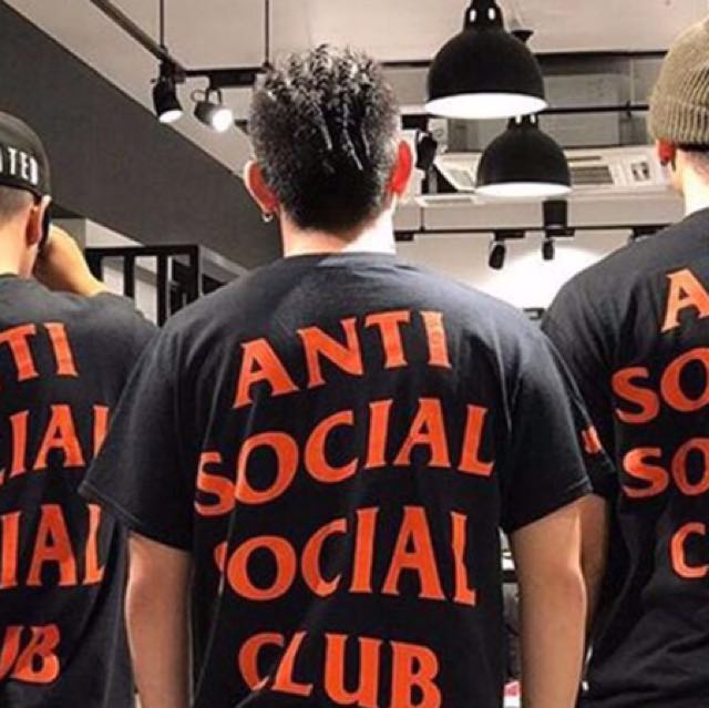 anti social social club paranoid t shirt