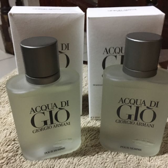 Authentic Tester Perfume Aqua De Gio 