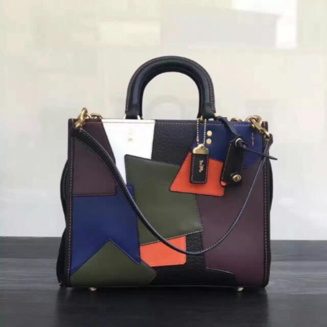 Coach Rogue Patchwork Mirror Barang Mewah Tas Dompet di Carousell