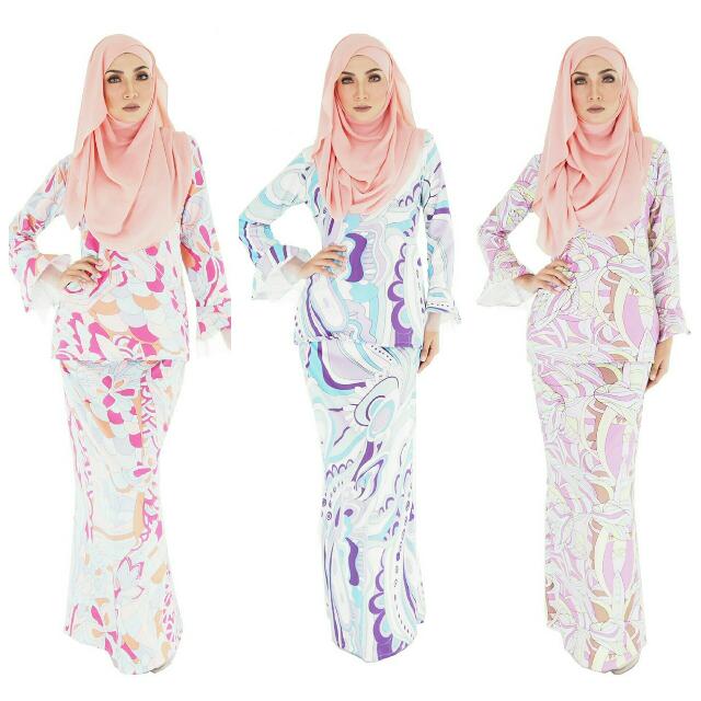 Kurung Pucci Women S Fashion Muslimah Fashion Baju Kurung Sets On Carousell