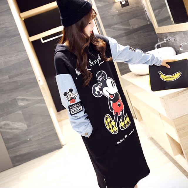 mickey hoodie dress