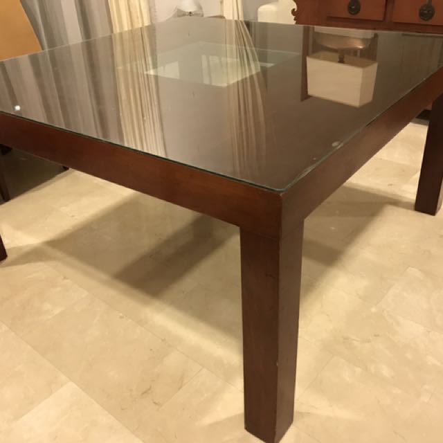 Solid Hardwood Dining Table, Furniture & Home Living, Furniture, Tables