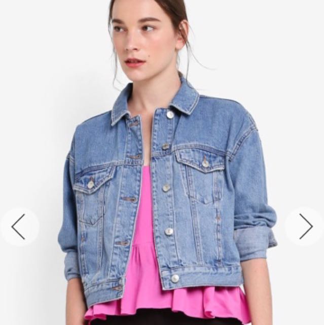 topshop fitted denim jacket