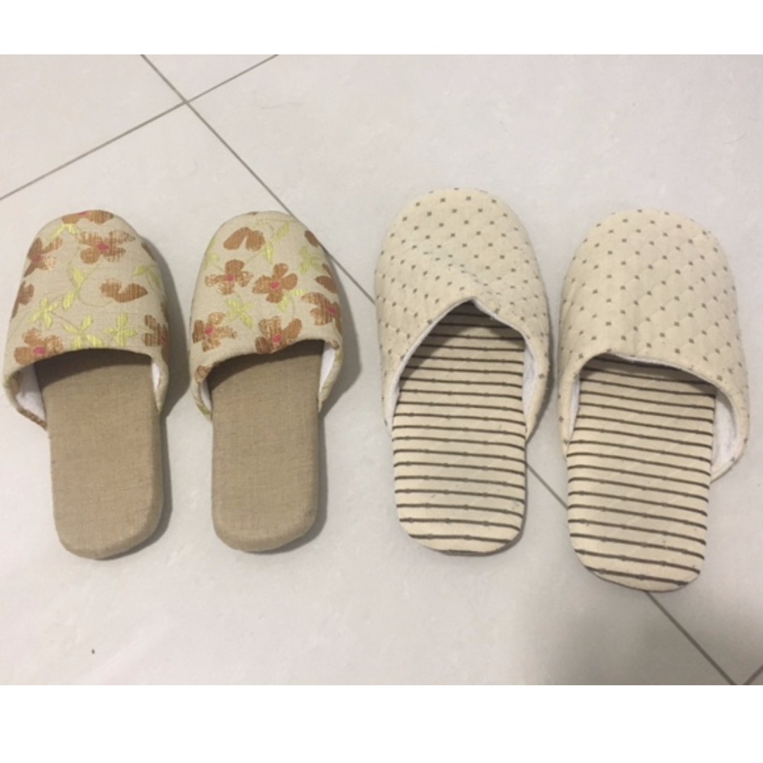 Uniqlo Room slippers (2 pairs), Babies & Kids, Bathing & Changing ...