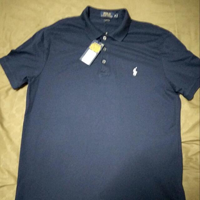 ralph lauren custom fit stretch mesh polo