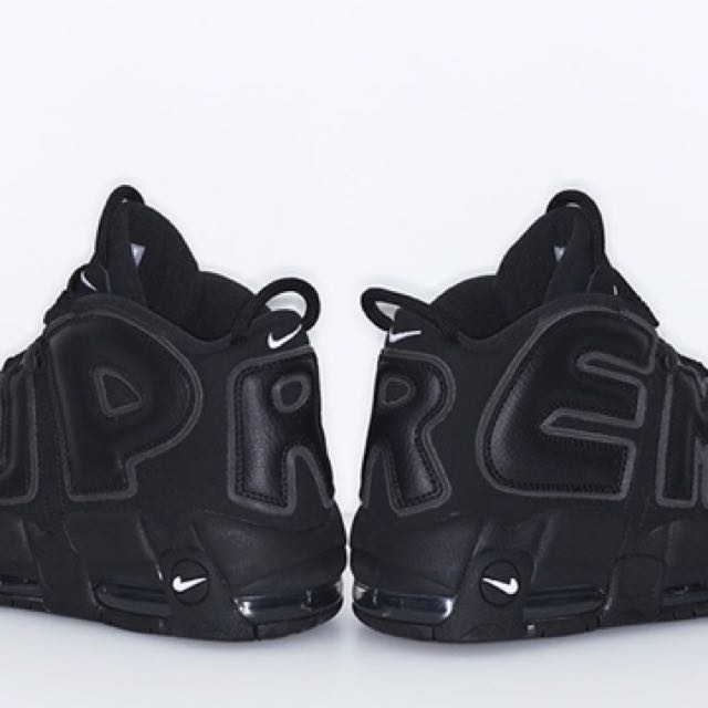 Nike x sales supreme uptempo black