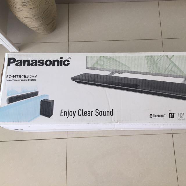 Panasonic Soundbar With Subwoofer (SC-HTB485) with extended Warranty, Audio, Soundbars, & Amplifiers on Carousell