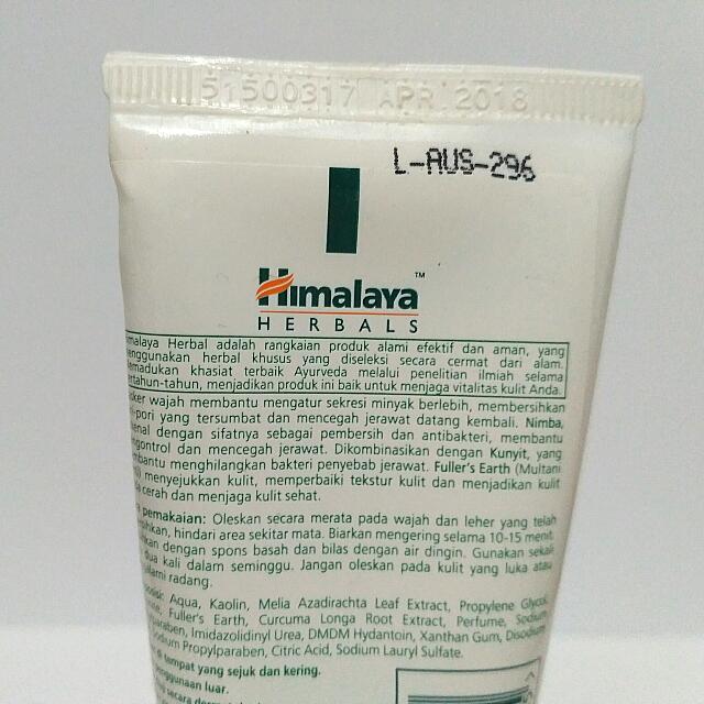 Purifying Neem Mask Himalaya Herbals 50ml Health Beauty Skin Bath Body On Carousell