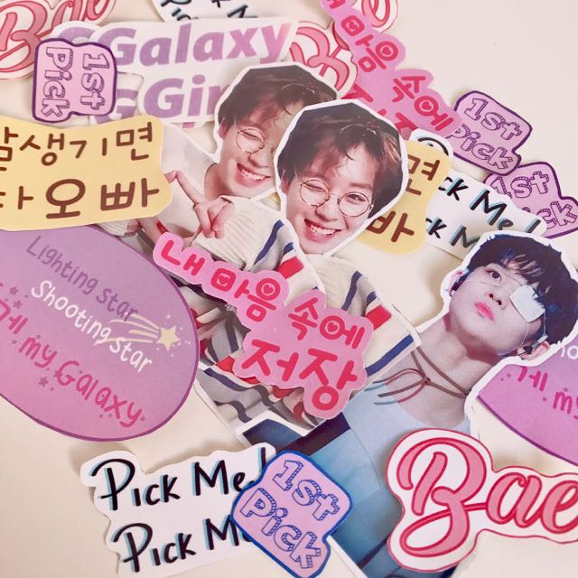 ♡self designed stickers♡ kpop/korean aesthetic ...