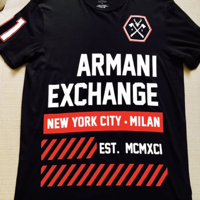 Armani Exchange Graphic Tee, Men's Fashion, Tops & Sets, Tshirts & Polo  Shirts on Carousell